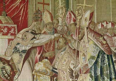 Die Krönung von Karl V. (Detail) von Flemish School
